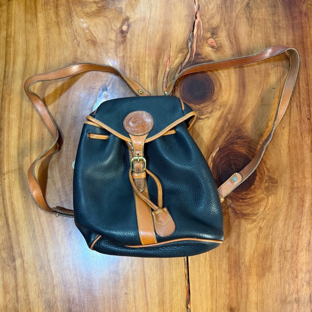 Vintage Dooney & Bourke Backpack Leather Bag All Weather